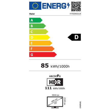 TV QLED HAIER H75S90GUX 2026