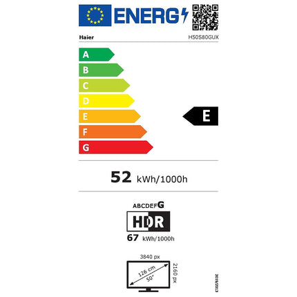 TV QLED HAIER H50S80GUX 2026