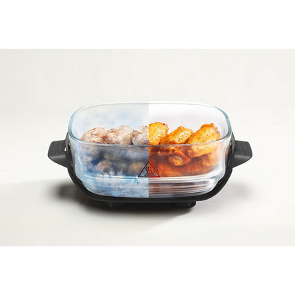 Friteuse sans huile DREAME Tasti™,Gris, 5 en 1, 2 récipients: 2,5L et 4,5L, 1500W