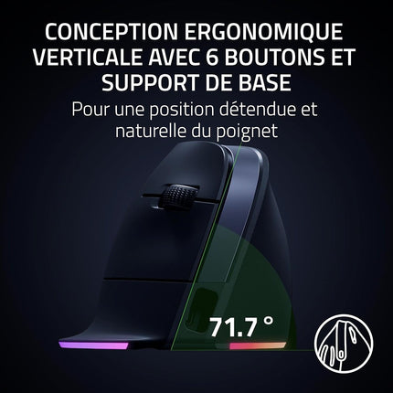 Souris Gamer Sans Fil RAZER PRO CLICK V2 VERTICAL NOIR