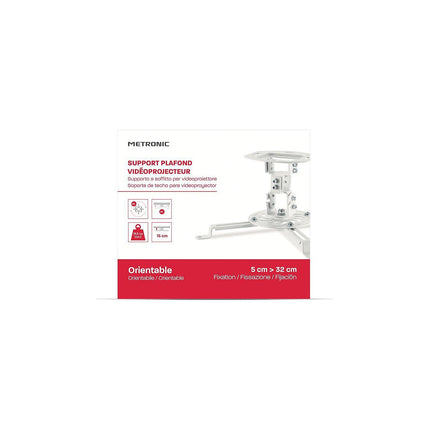 Support vidéoprojecteur METRONIC Support plafond vidéoprojecteur