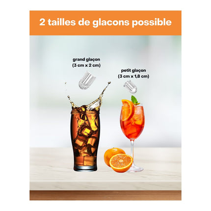 Machine à glaçons SENYA 1,3L - 12kg par jour - Ecran Led
