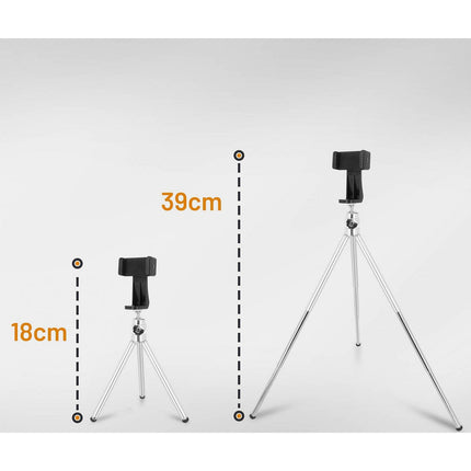 Trépied LINQ Bureau 360°, Pieds Extensibles - Argent