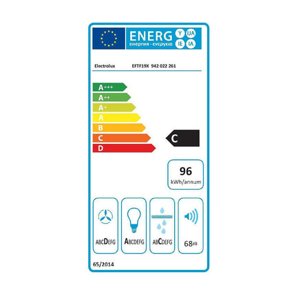 Hotte décorative murale ELECTROLUX EFTF19X