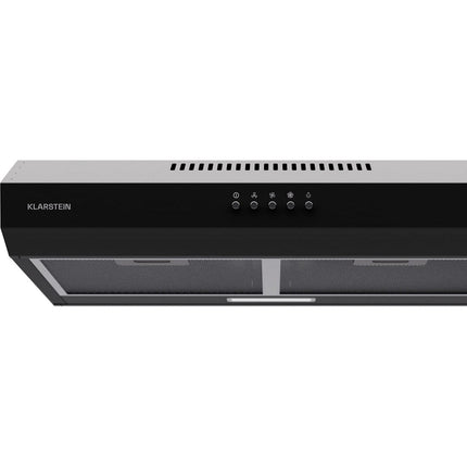 Hotte casquette KLARSTEIN Contempo 60cm encastrée 200m³/h LED inox