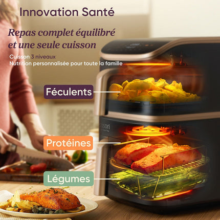 Friteuse sans huile COSORI KOSP0040EUN Turbo Tower Pro Smart, 10,8 L, panier céramique