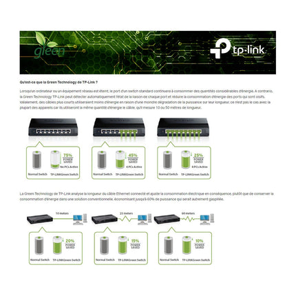 Switch ethernet TP-LINK TL-SG105S 5 ports 10 / 100 / 1000Mbps