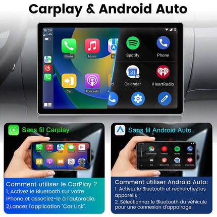 Autoradio connecté JUNSUN pour Renault Trafic 3 14-21 128G Carplay
