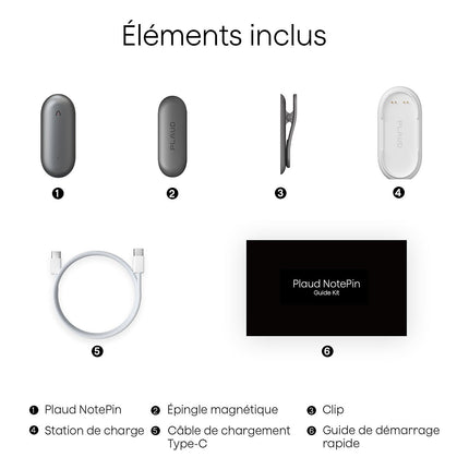 DICTAPHONE PLAUD NotePin Cosmic Gray