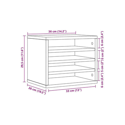 Armoire HELLOSHOP26 Organisateur armoire de bureau 36 x 26 x