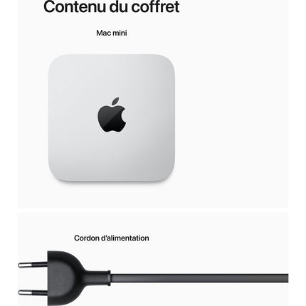 Ordinateur Apple MAC Mini M2 8Go 256Go CPU 8 GPU 10 Reconditionné
