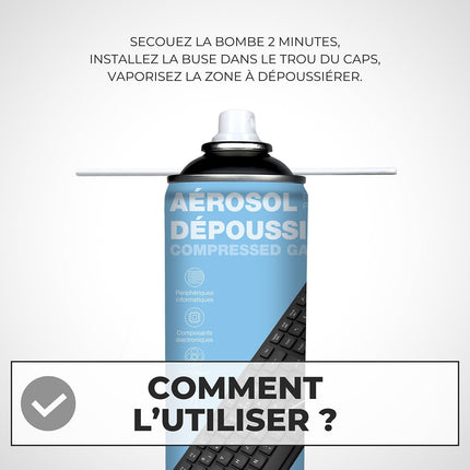 Bombe dépoussiérante APM depoussierante air sec 400ml