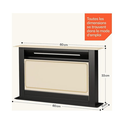 Hotte escamotable KLARSTEIN Victoria Downdraft 60cm 713,8 m³/h Beige