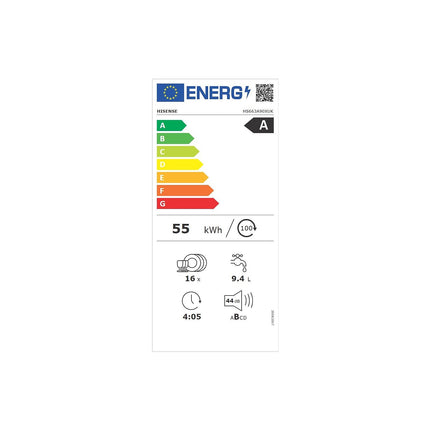 Lave vaisselle 60 cm HISENSE HS663A90XUK