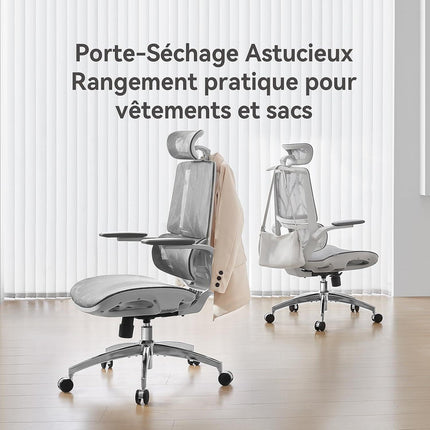 Fauteuil ergonomique SIHOO M59AS chaise ergonomique gris