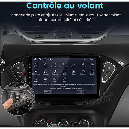 Autoradio connecté JUNSUN pour Opel Corsa E 2015-19 64G Carplay