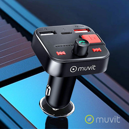 Transmetteur FM MUVIT Transmetteur FM Bluetooth Allume cigare