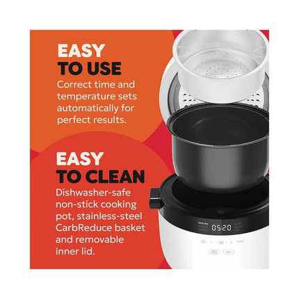 Multicuiseur INSTANT POT Rizière mijoteuse et cuiseur vapeur 2,8L