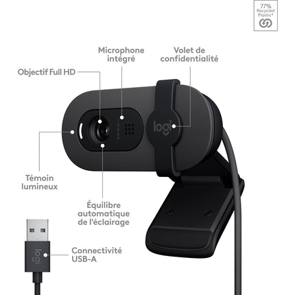 Webcam LOGITECH Brio 100 Full HD
