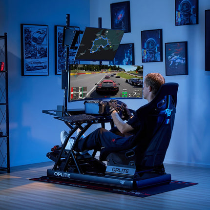Support OPLITE R8 SINGLE MONITOR MOUNT Noir