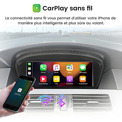 Autoradio connecté JUNSUN pour BMW E60 E90-E93 CCC system Carplay