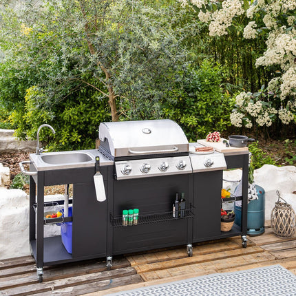 Barbecue gaz HAPPY GARDEN Cuisine d'extérieur TEXAS - 4+1 brûleurs