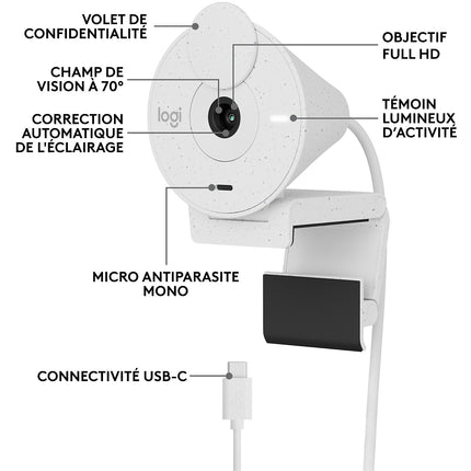 Webcam LOGITECH Brio 300 Full HD avec micro
