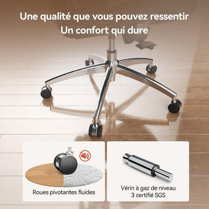 Fauteuil ergonomique SIHOO M57 chaise ergonomique mesh noir