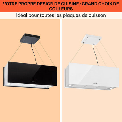 Hotte décorative îlot KLARSTEIN Kronleuchter XL îlot 90cm 590m³/h noir