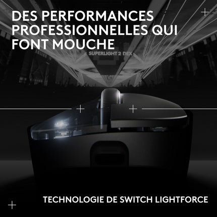 Souris Gamer Sans Fil LOGITECH PRO X SUPERLIGHT 2 DEX LIGHTSPEED