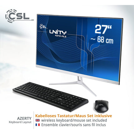 Ordinateur tout-en-un CSL-COMPUTER Unity F27W-ALS/256Go/16Go/Win11