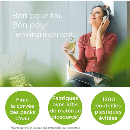 Bouteille BRITA Bouteille filtrante blanc graphite