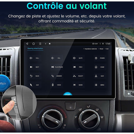 Autoradio connecté JUNSUN pour Fiat Ducato 2006-2021 13.1"Carplay