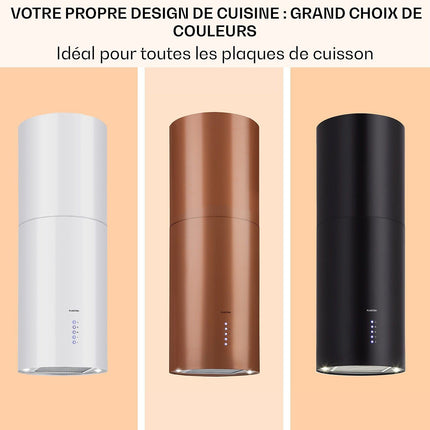 Hotte décorative îlot KLARSTEIN Beretta îlot 650m³/h classe A+ inox