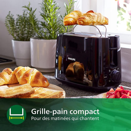 Grille-pain PHILIPS HD2581/90 Toaster Daily, 2 fentes, 830W