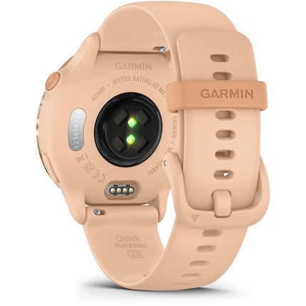 Montre sport GARMIN Vivoactive 6 Forme et santé GPS AMOLED BT Wi-Fi 42 mm Lunar Gold
