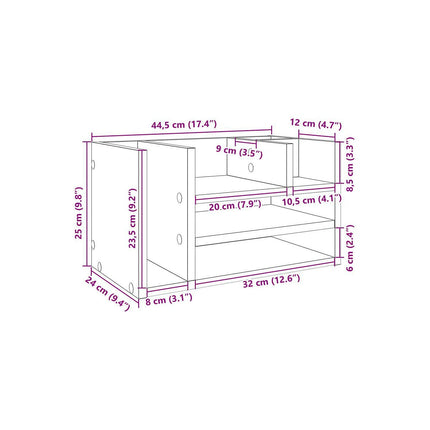 Armoire HELLOSHOP26 Organisateur armoire de bureau bois d'in
