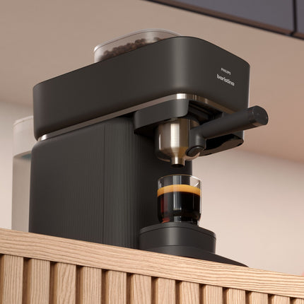 Machine à expresso PHILIPS Baristina BAR300/00 cafetière à grain Blanche