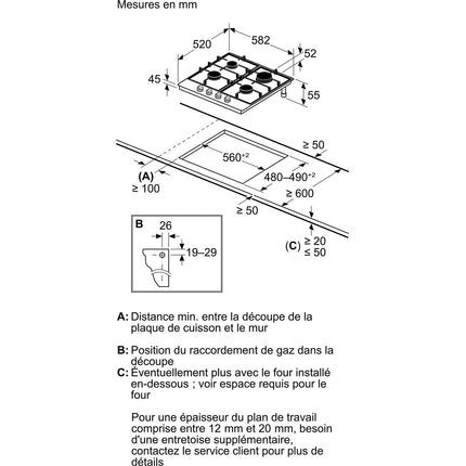 Plaque gaz SIEMENS EC6A6PI90 IQ500