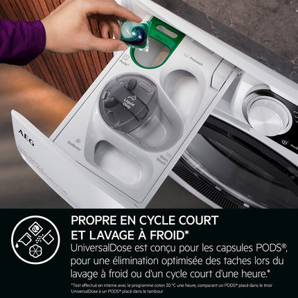 Lave linge séchant hublot AEG LWR73A166NV