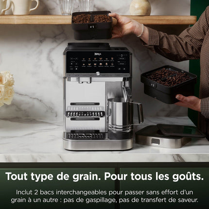 Expresso Broyeur NINJA Machine à café automatique AutoBarista Pro AE1052EU - Technologie GrindIQ