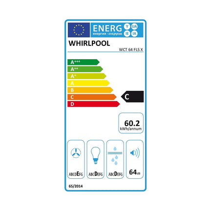 Hotte encastrable WHIRLPOOL WCT64FLSX