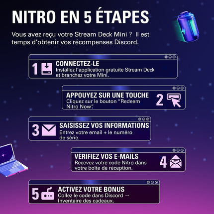 Boitier de contrôle ELGATO Stream Deck DISCORD Mini