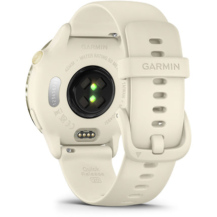 Montre sport GARMIN Vivoactive 6 Forme et santé GPS AMOLED BT Wi-Fi 42 mm Lunar Gold