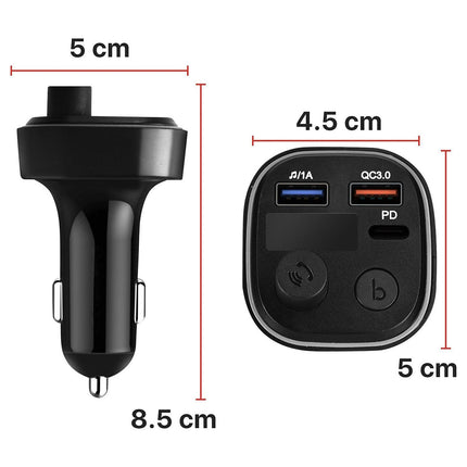 Transmetteur FM AVIZAR Transmetteur FM, Chargeur USB / USB-C