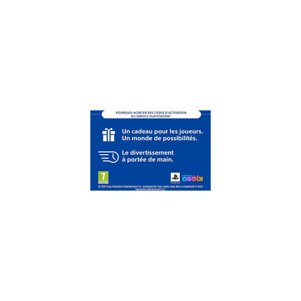 Carte cadeau SONY PSN Digital Code 20 Euros