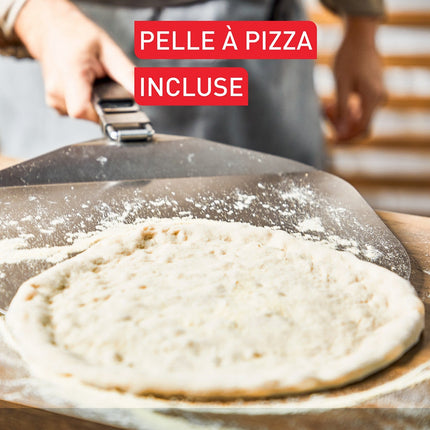 Four à pizza gaz TEFAL Pronto JM412010 pizza 30 cm préchauffage 15 min, jusqu'à 400°C