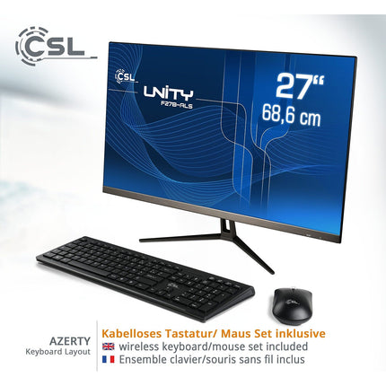 Ordinateur tout-en-un CSL-COMPUTER Unity F27B-ALS/256Go/8Go/Win11