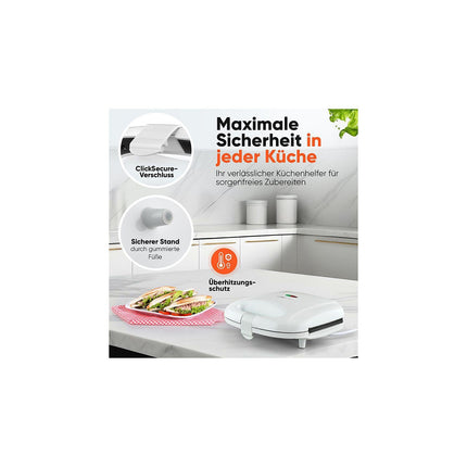 Croque monsieur CLATRONIC ST3813-Blanc