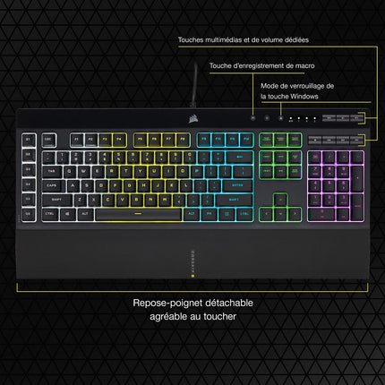 Clavier gamer CORSAIR K55 RGB Pro